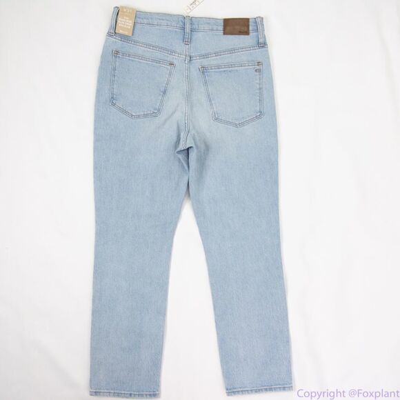NEW Madewell The High-Rise Slim Crop Boyjean in Dumas Wash: Ripped Edition, 27 - Picture 11 of 16